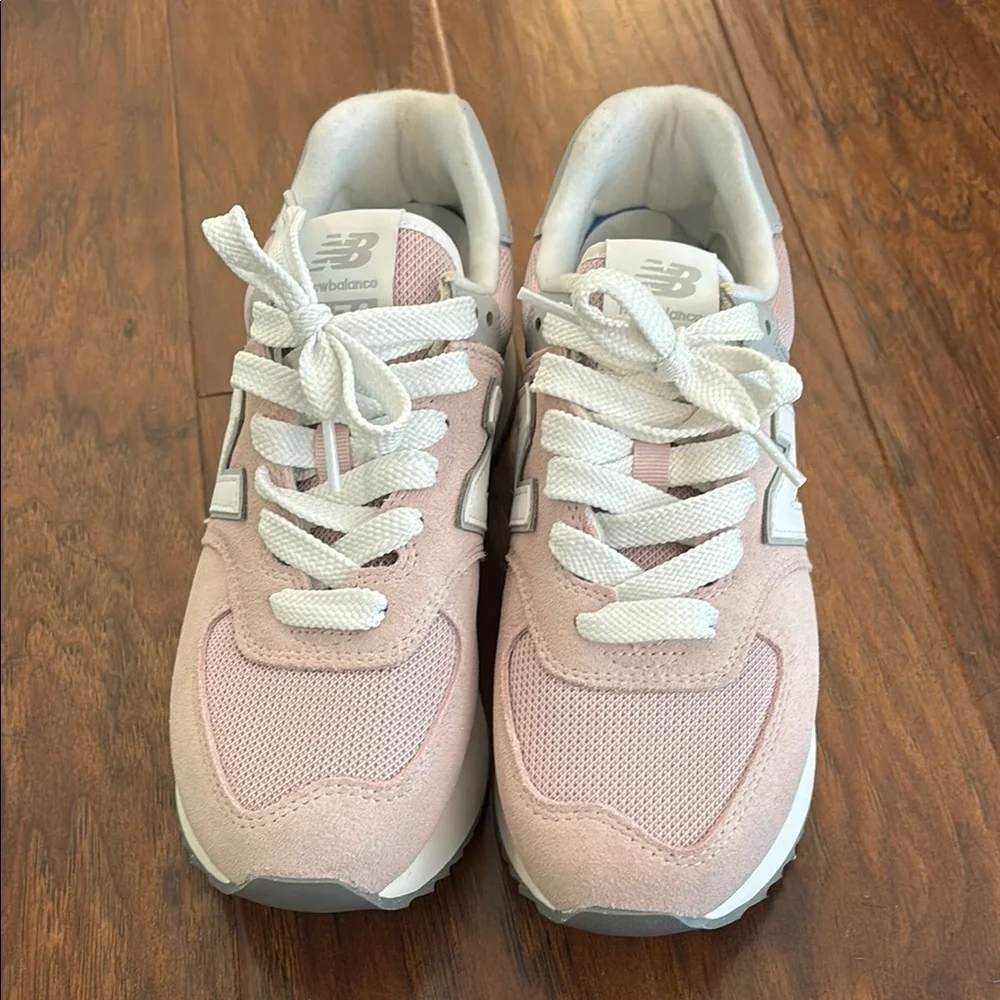 New Balance Pink, Gray and White Women’s Sneakers - Picture 4 of 7